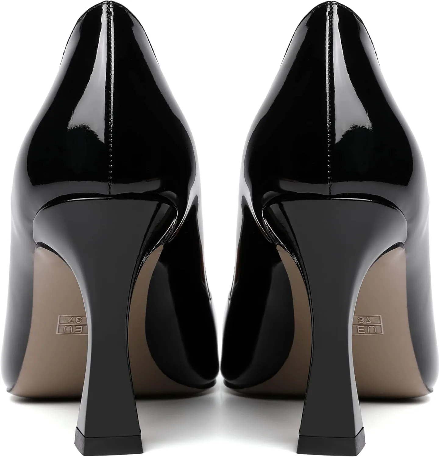 NUMALEO Womens Evening Sexy Pointed Toe Solid Slip On Spool High Heel Pumps Shoes 3.3 Inch