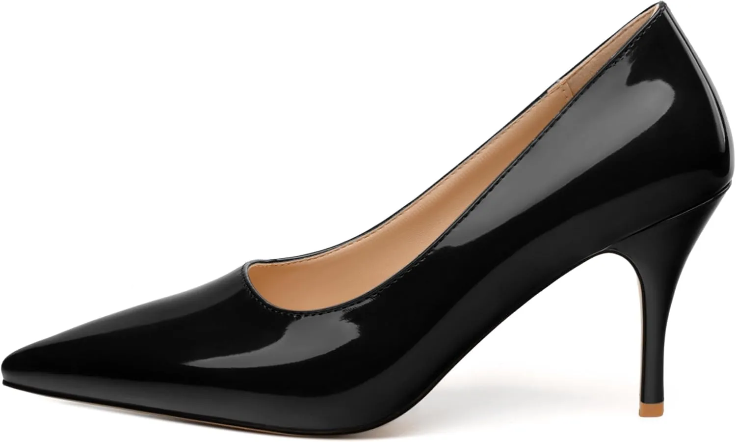 NUMALEO Women's Pumps Pointed Toe Heels Closed Toe High Heels Stiletto Comfortable Business Heels 3 Inch Wedding Party Dress Shoes