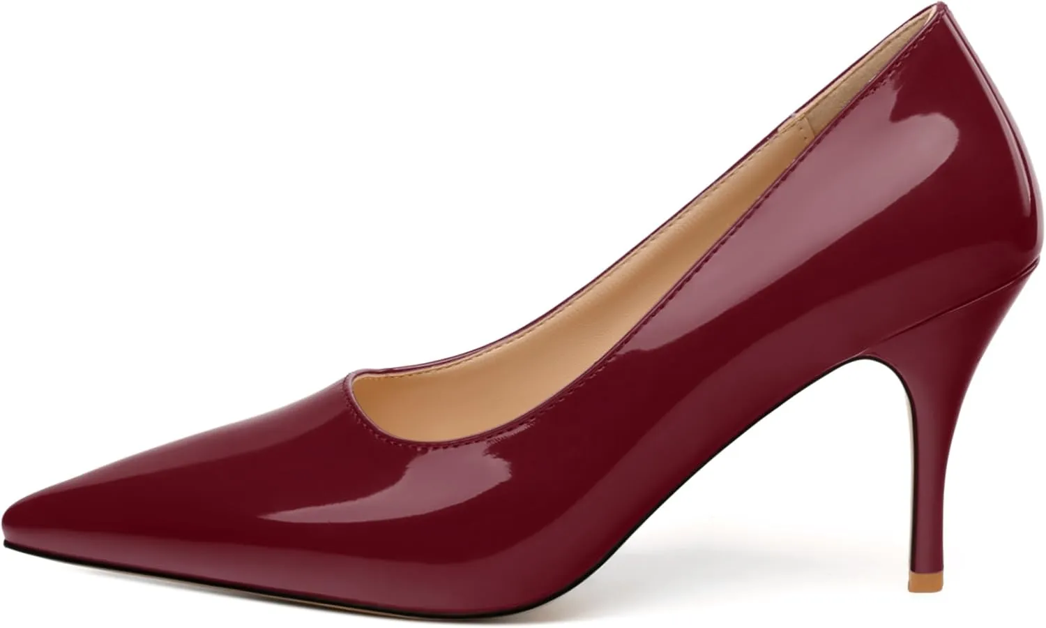 NUMALEO Women's Pumps Pointed Toe Heels Closed Toe High Heels Stiletto Comfortable Business Heels 3 Inch Wedding Party Dress Shoes