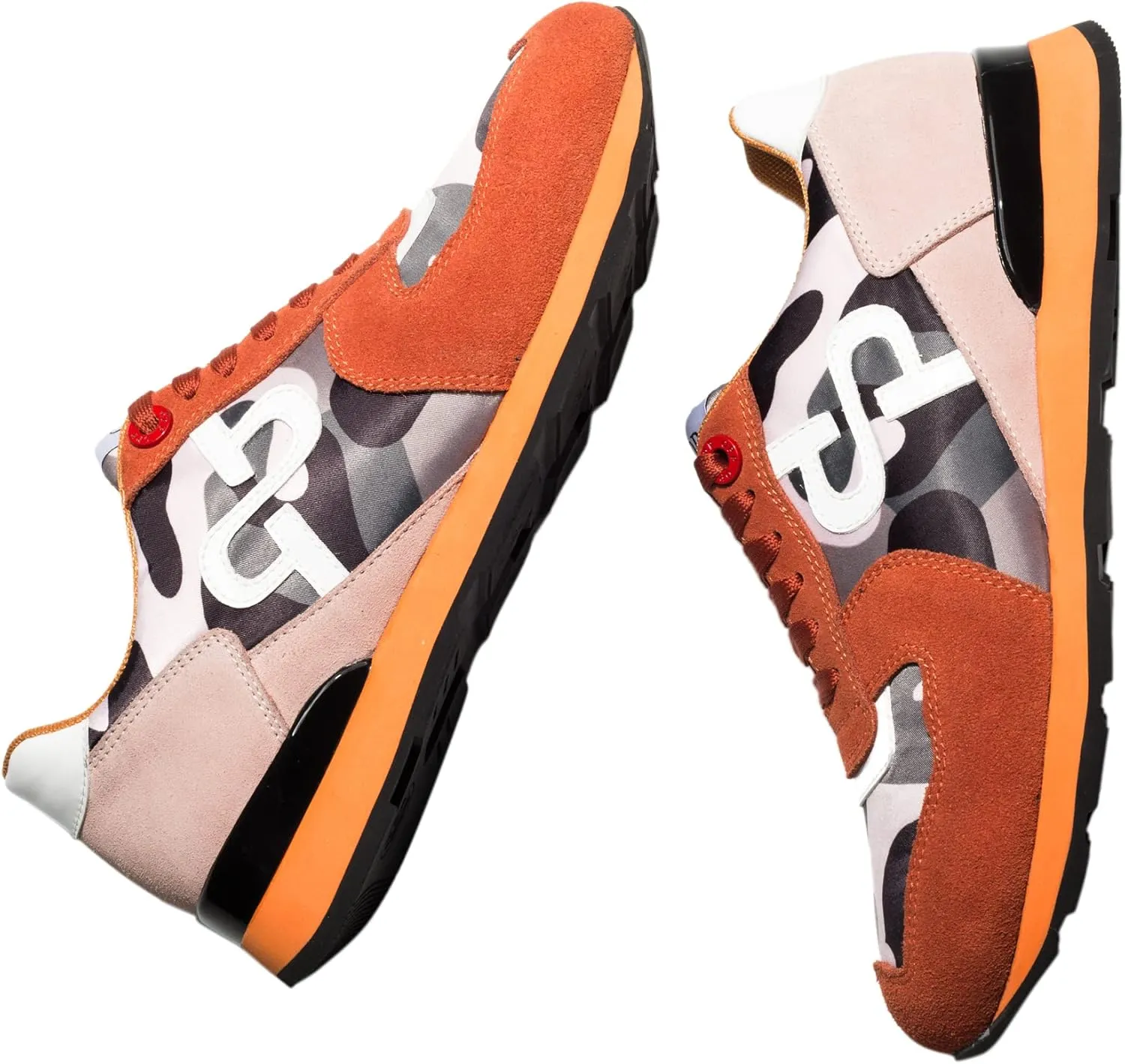 OPP Men's Fashion Sneakers Casual Lace-up Suede Leather Shoes Running Athletic Tennis Sports Gym