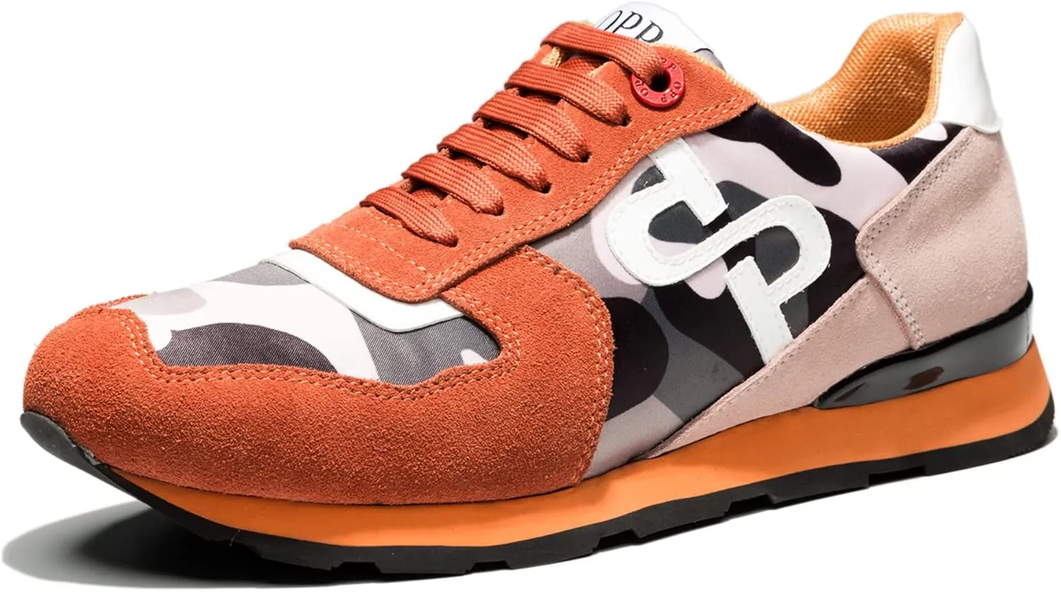OPP Men's Fashion Sneakers Casual Lace-up Suede Leather Shoes Running Athletic Tennis Sports Gym