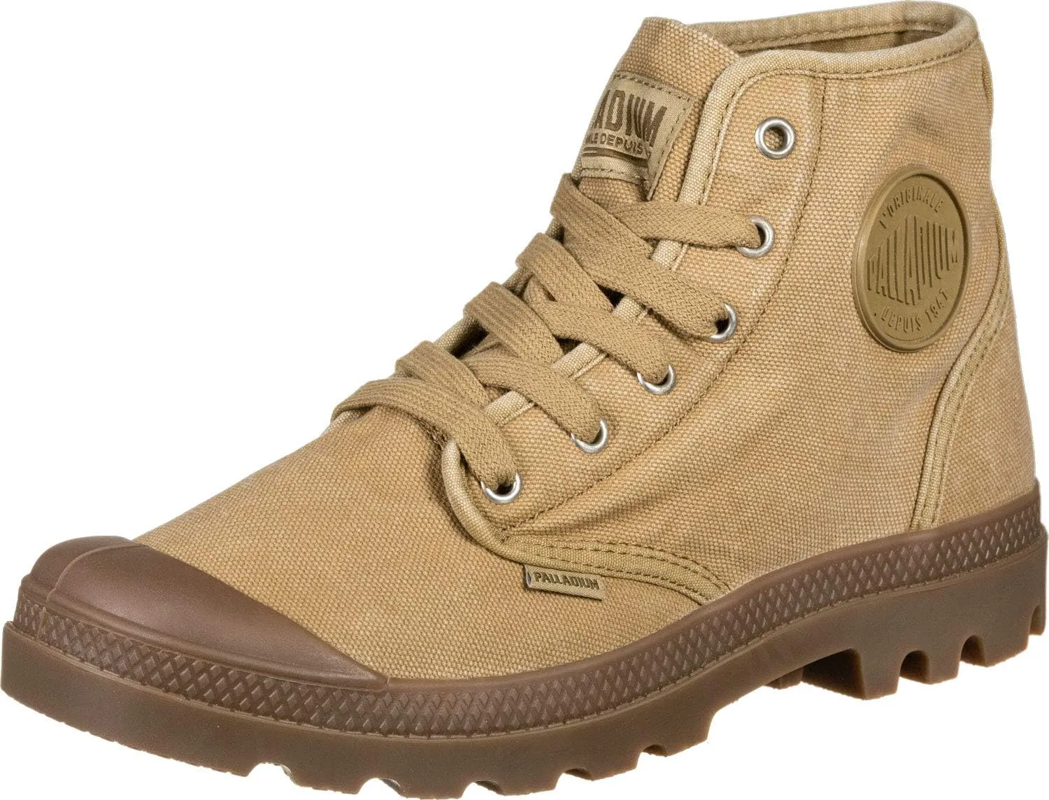 Palladium Men's Pampa Hi Boot, Vegan Canvas Lace Up Boot