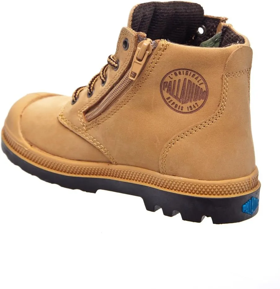 Palladium Pampa HI Leather Gusset Boot (Toddler/Little Kid/Big Kid)