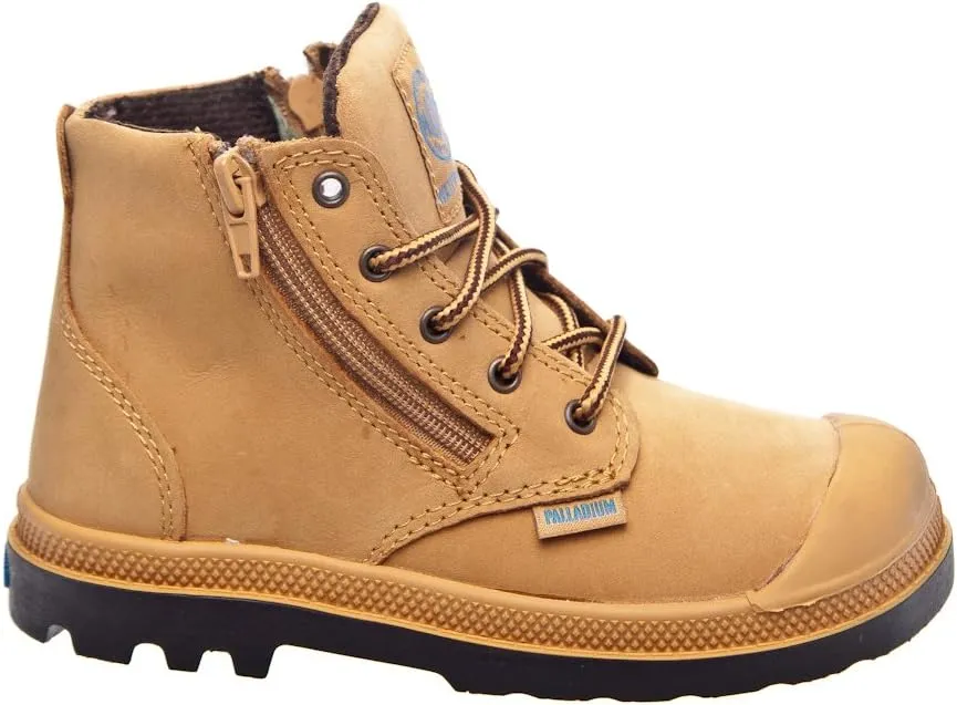 Palladium Pampa HI Leather Gusset Boot (Toddler/Little Kid/Big Kid)
