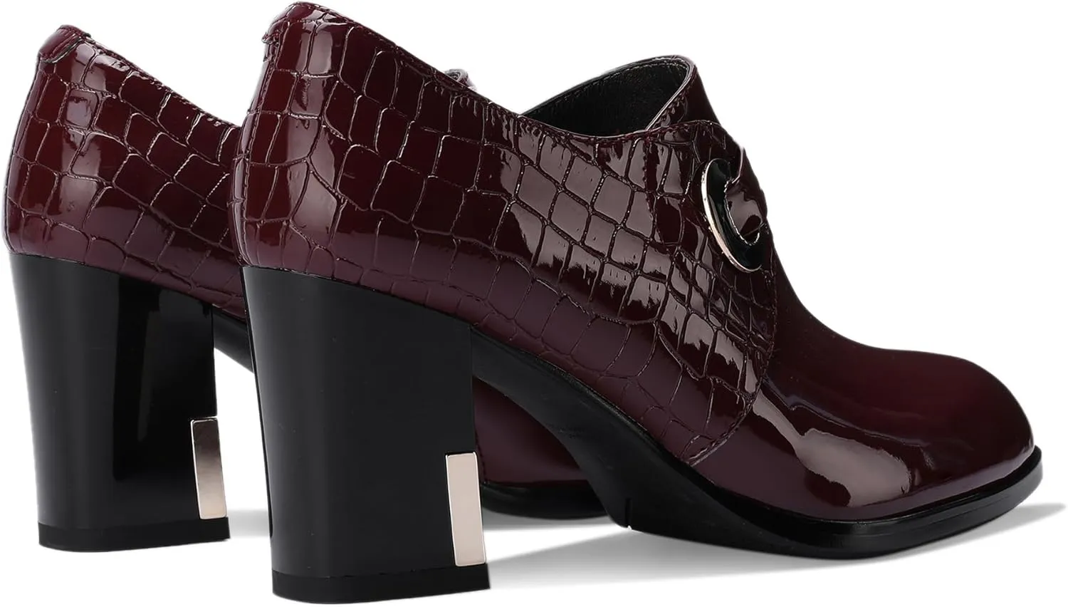 Patent Leather Ankle Boots for Women Chunky Block Extra Wide Booties Botas Para Mujer High Heels Dress Warm Lined Classic Ladies Comfortable Fashion Dressy 3 Inch Boot