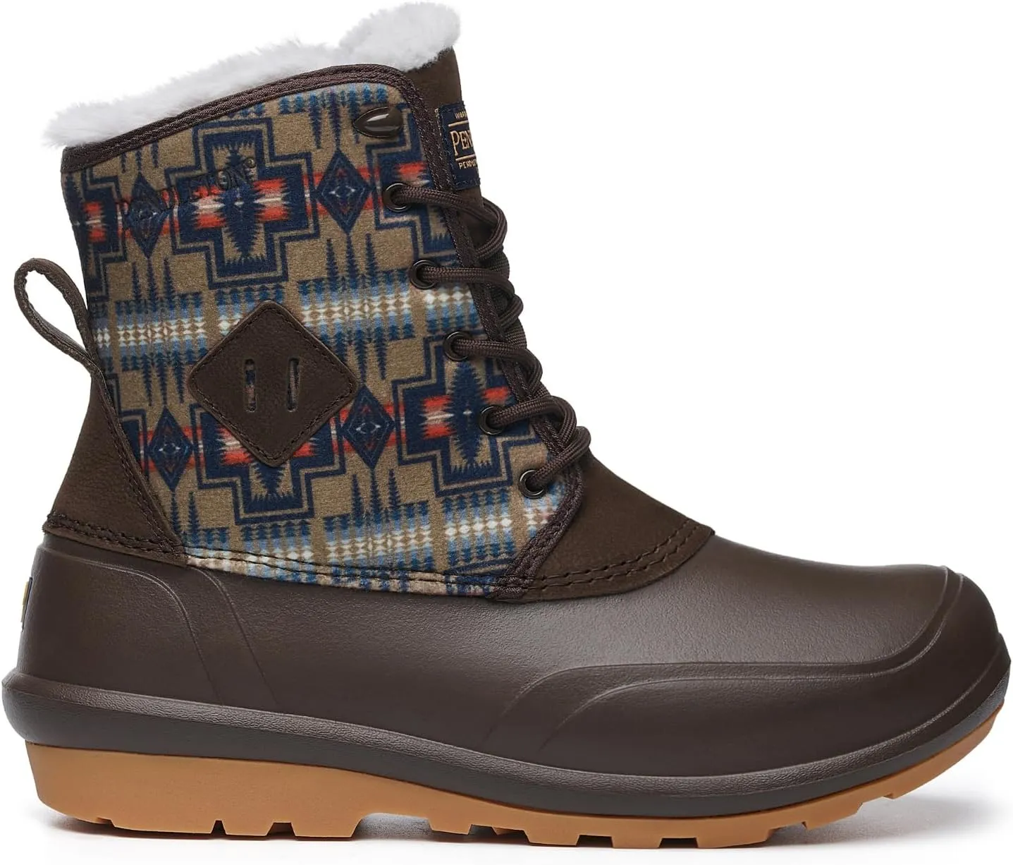 PENDLETON Women’s Summit Boots – Winter-Ready, Southwestern Print, Cozy Faux Fur Lining