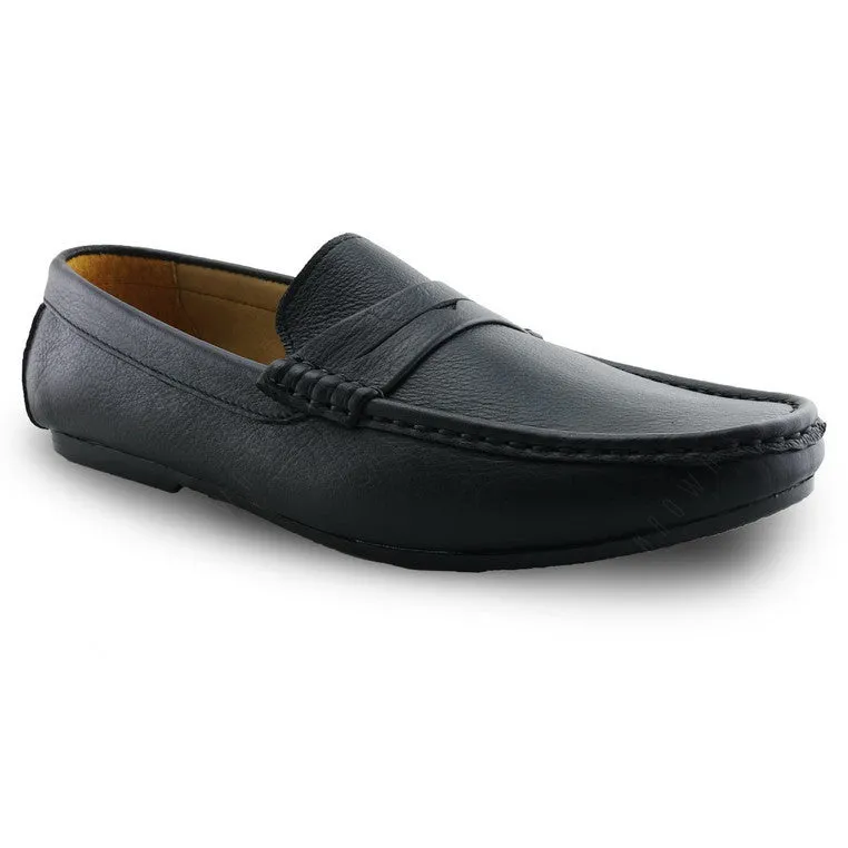 Penny Loafer Wrinkle Soft Leather Leather Black (Black Series)