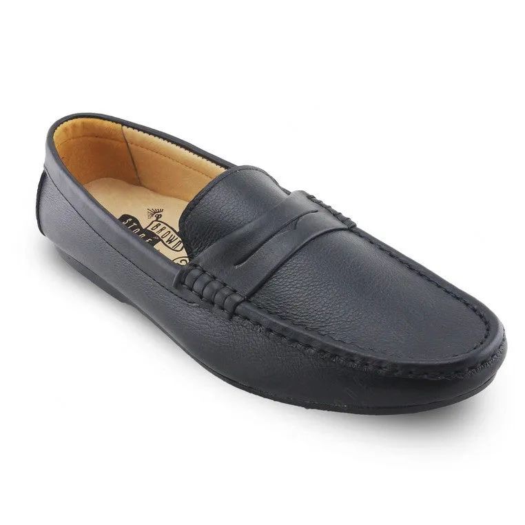 Penny Loafer Wrinkle Soft Leather Leather Black (Black Series)