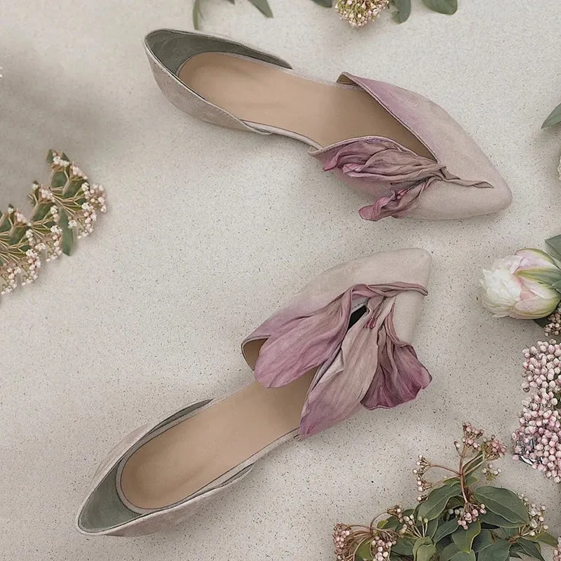 Petal Pointed Toe Pumps