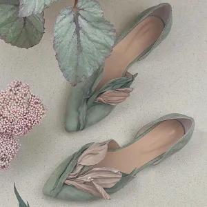 Petal Pointed Toe Pumps