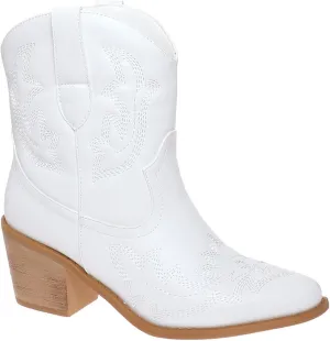 Pierre Dumas Women Cowgirl Cowboy Western Stitched Ankle Boots Pointed Toe Short Booties