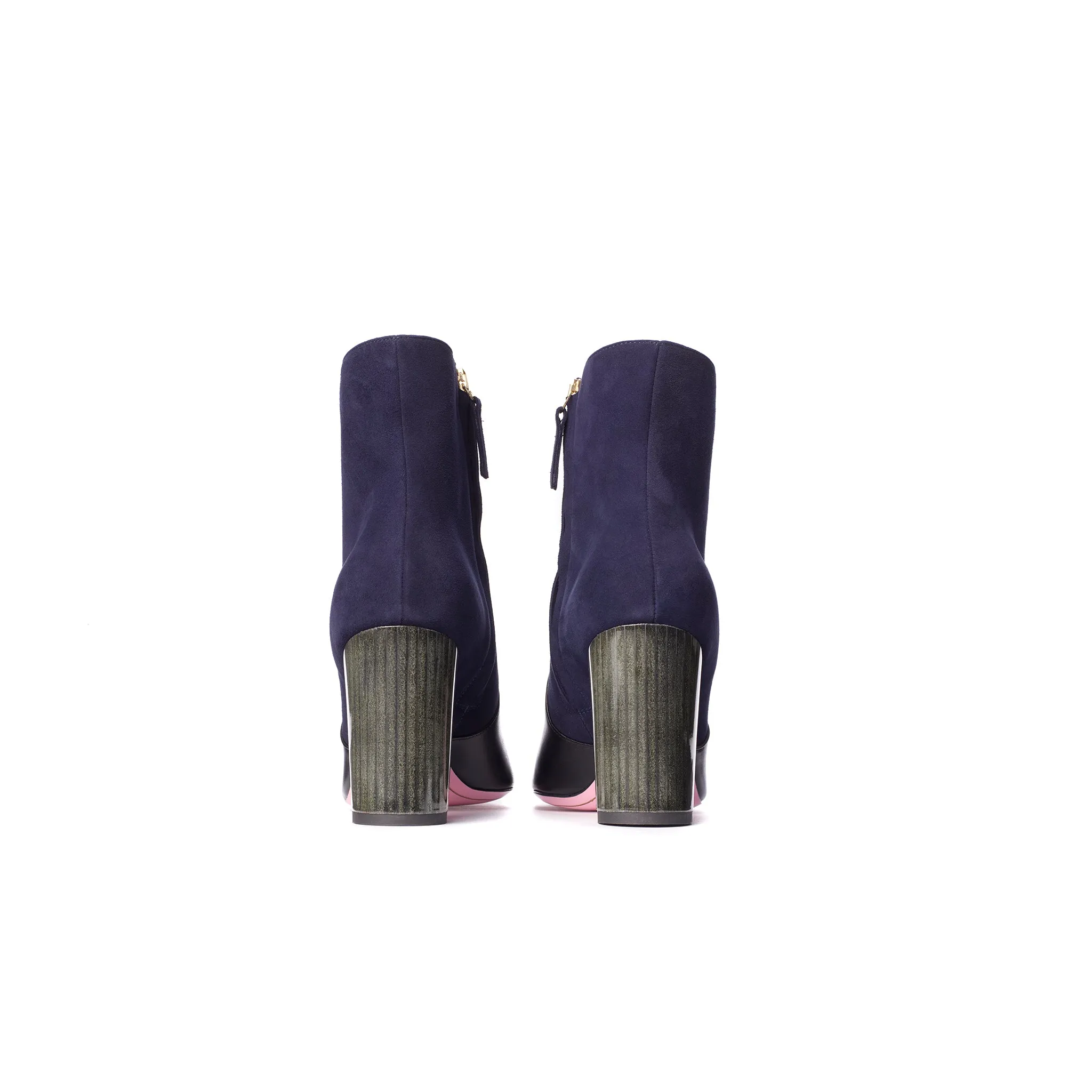 Pointed Block Heel Boot