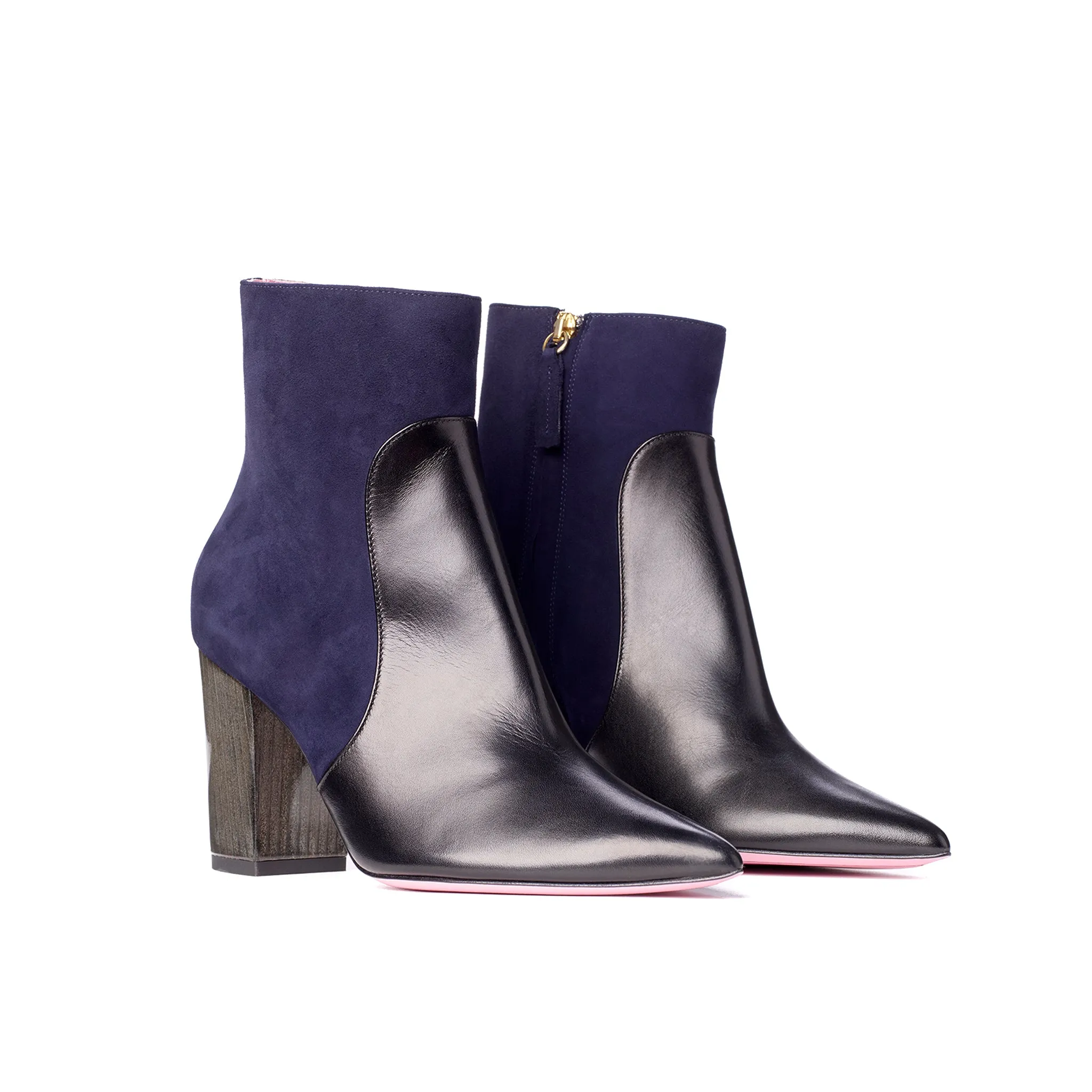 Pointed Block Heel Boot