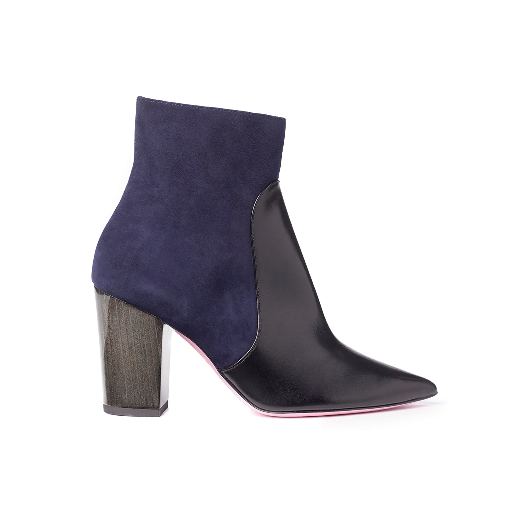 Pointed Block Heel Boot