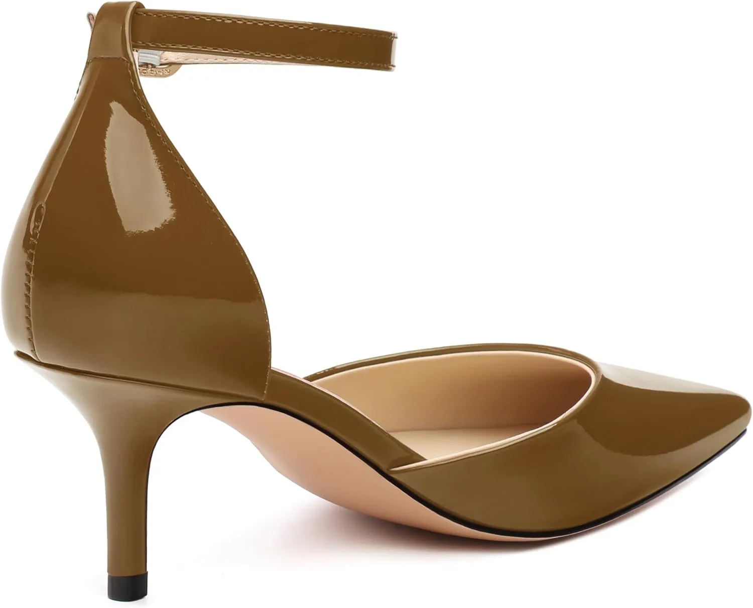 Pointed Closed Toe Heels for Women, Women's Ankle Strap Pumps, Wedding Party Office Business Dress Shoes