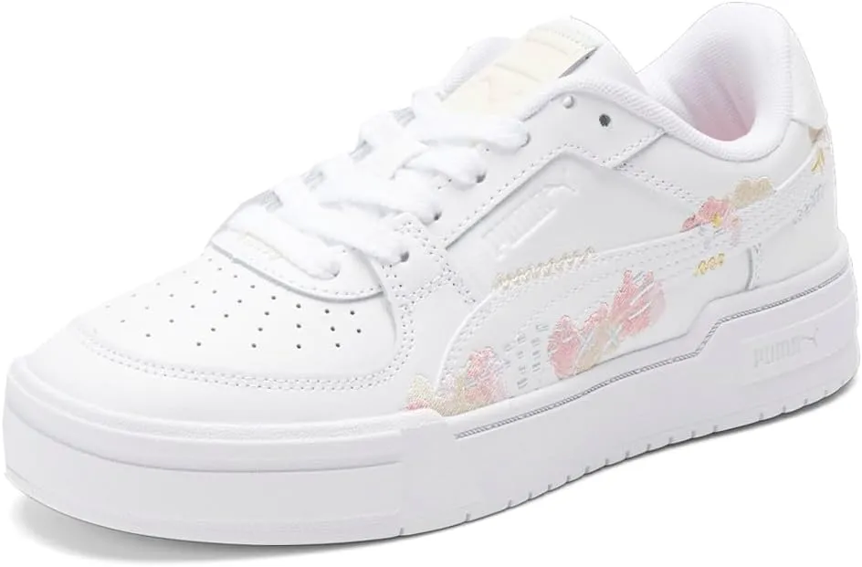 Puma Womens Ca Pro Embroidered Lace Up Sneakers Shoes Casual - Pink, White