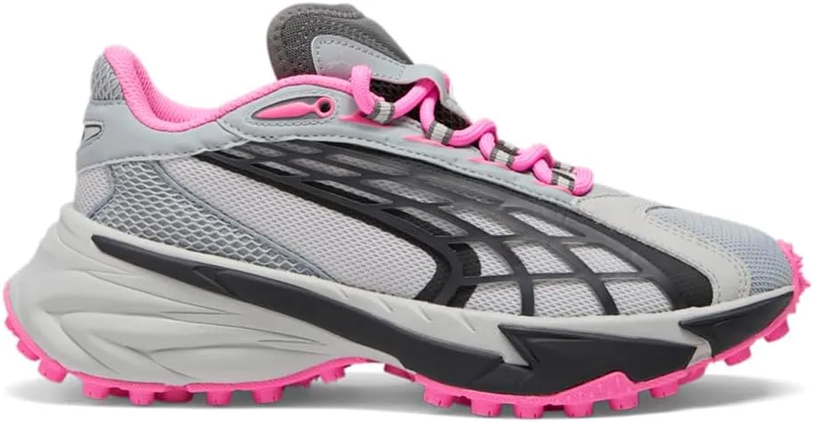 PUMA - Womens Spirex Sporty Shoes, Color Cool Mid Gray/Cool Dark Gray/Poison Pink, Size: 8.5 M US