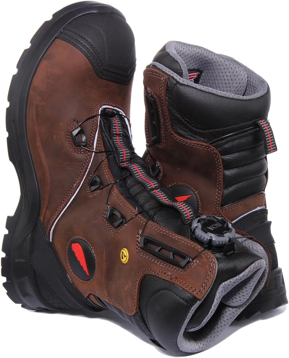 Red Wing 3234 Men's Safety Lace Up Non Met Toe Knee High Boot