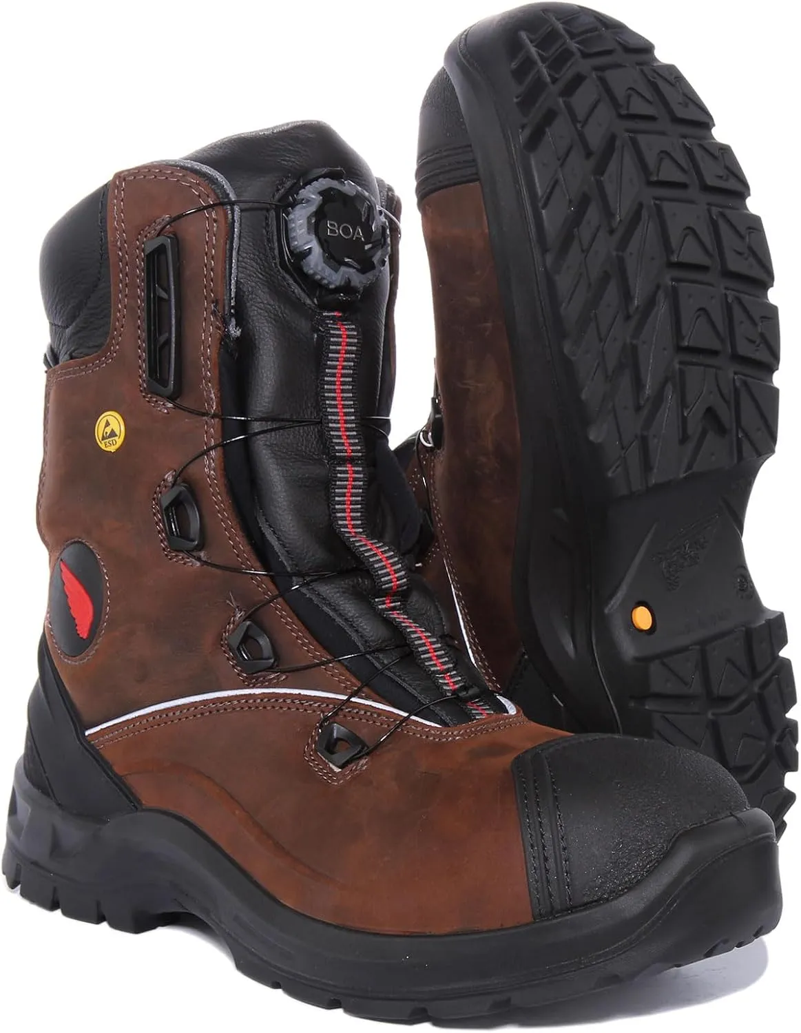 Red Wing 3234 Men's Safety Lace Up Non Met Toe Knee High Boot