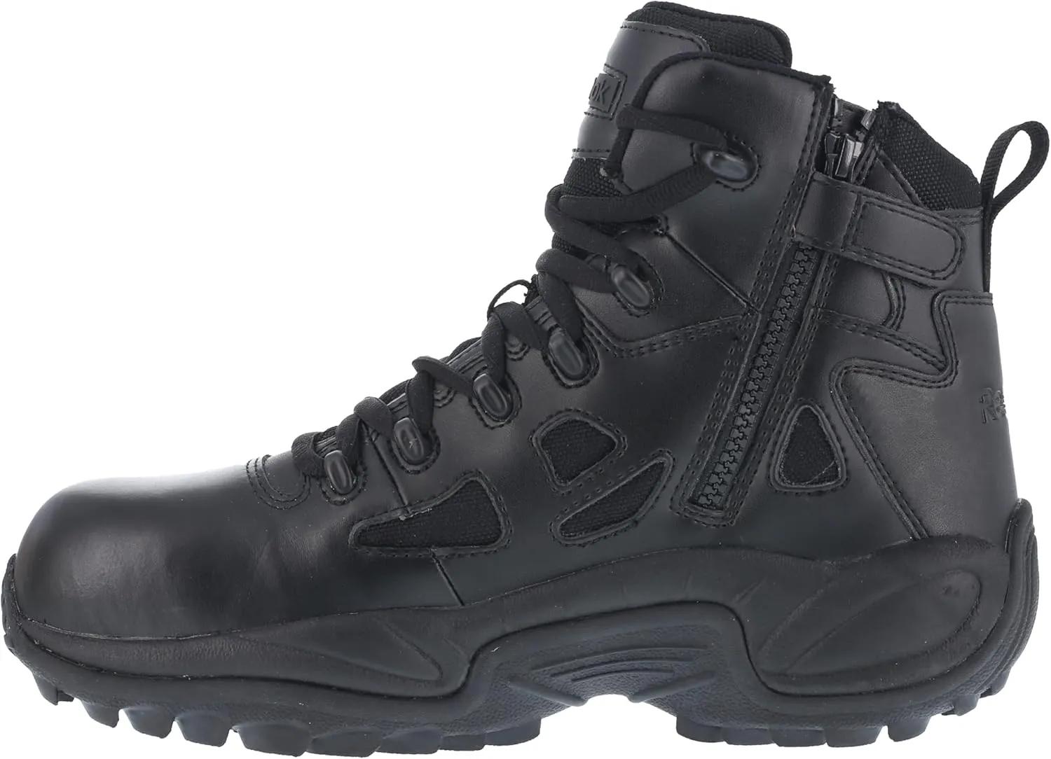 Reebok Womens Rapid Response Rb 6 Inch Electrical Composite Toe Work Safety Shoes Casual - Black