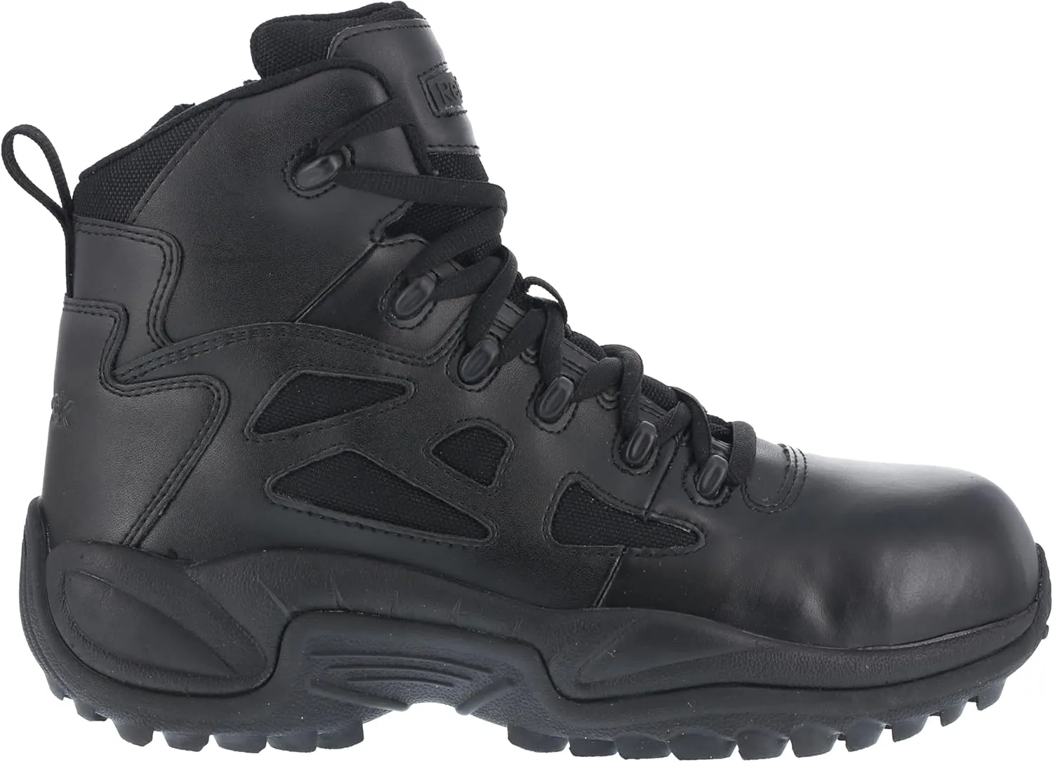 Reebok Womens Rapid Response Rb 6 Inch Electrical Composite Toe Work Safety Shoes Casual - Black