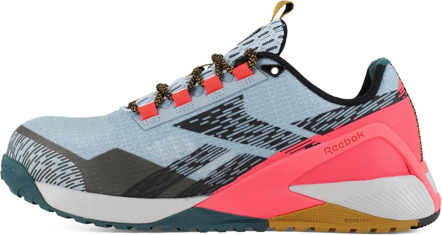 Reebok Women's Rb382 Nano X1 Adventure Work Construction Shoe Blue Safety