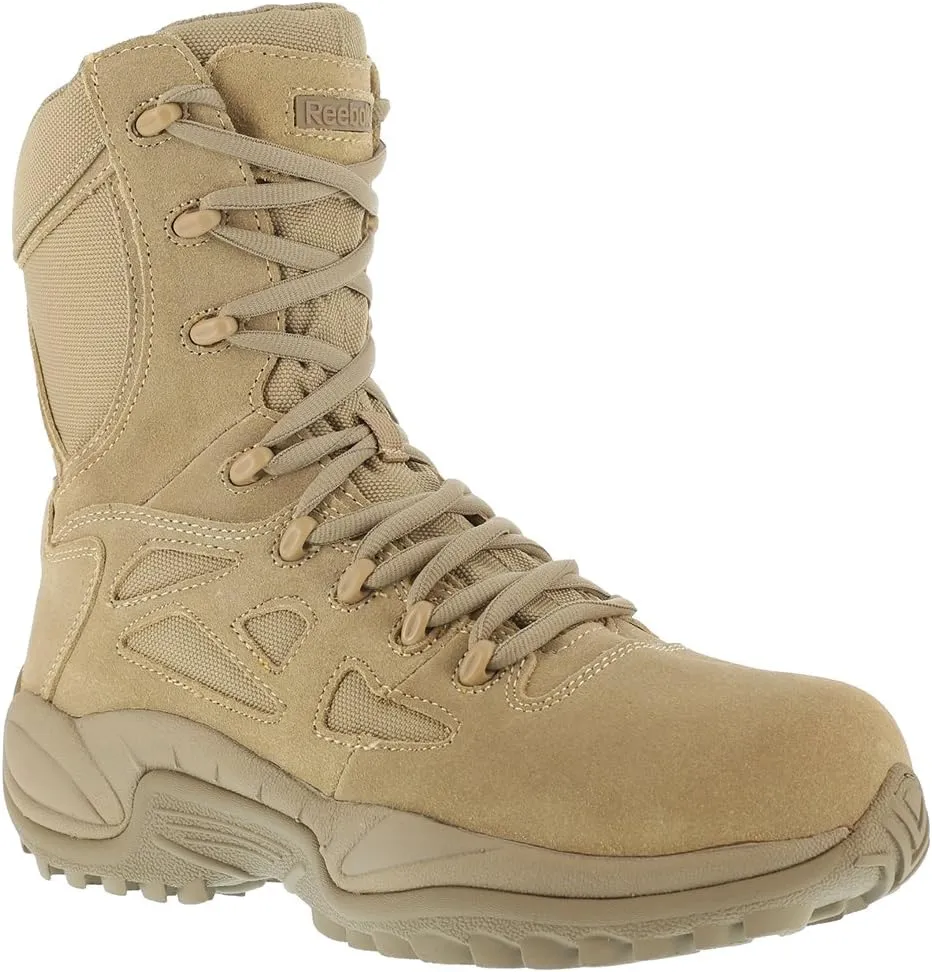 Reebok Work Mens Rapid Response Rb 8 Inch Electrical Composite Toe Work/Duty - Beige