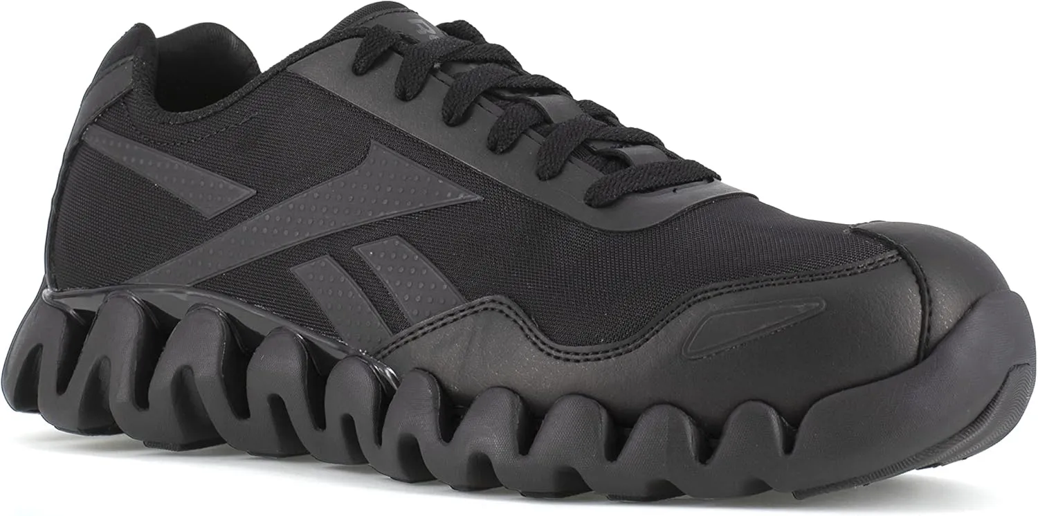 Reebok Work Women's RB319 Zig Pulse Work Construction Shoe Black Safety, 12