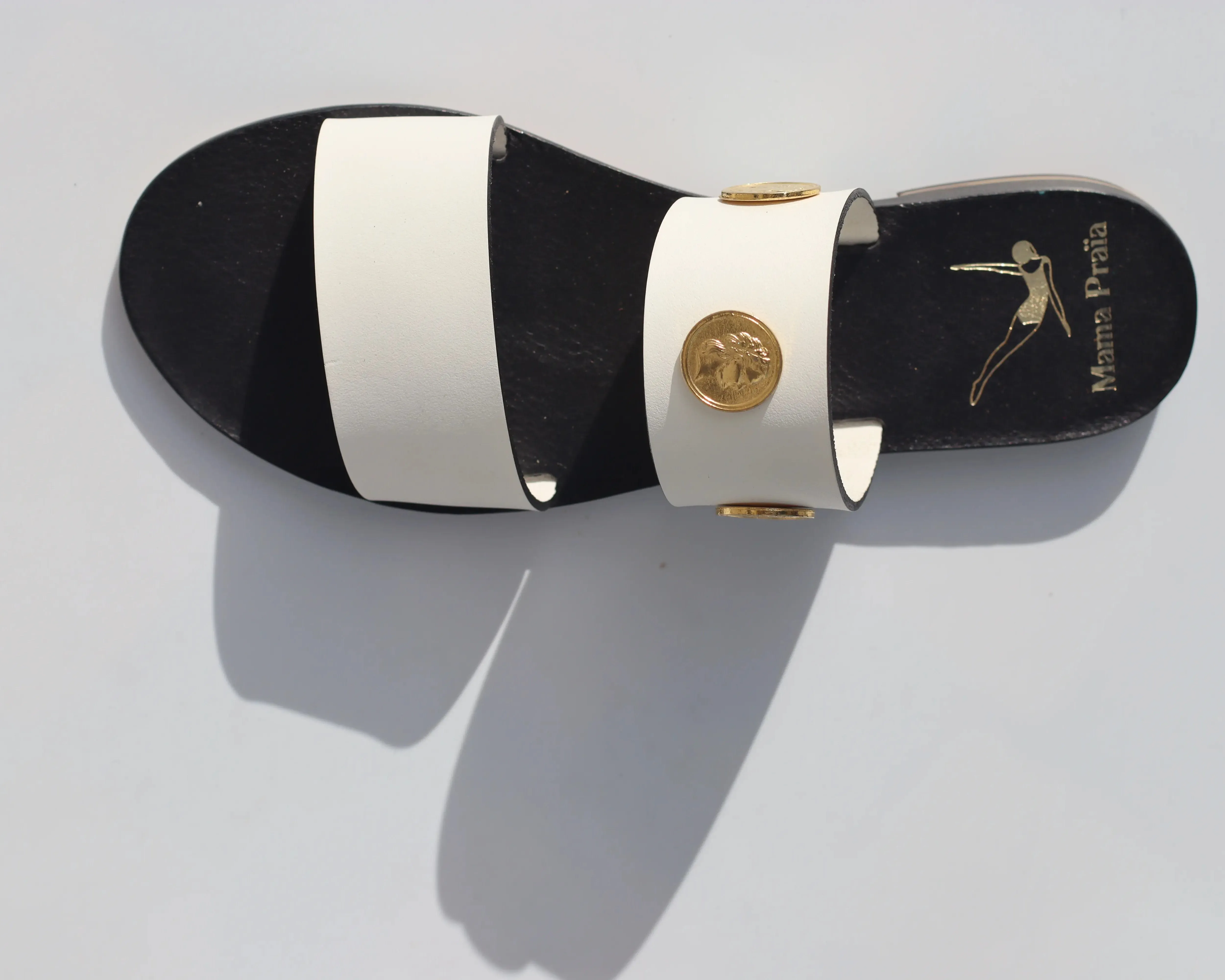 Rich Bride - Black Sole - Two-Strap Sandals