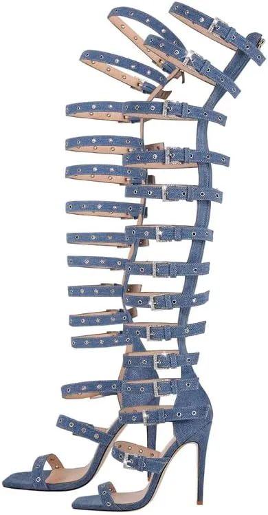 richealnini Women's Sexy Stilettos High Heel Sandals Party Dress