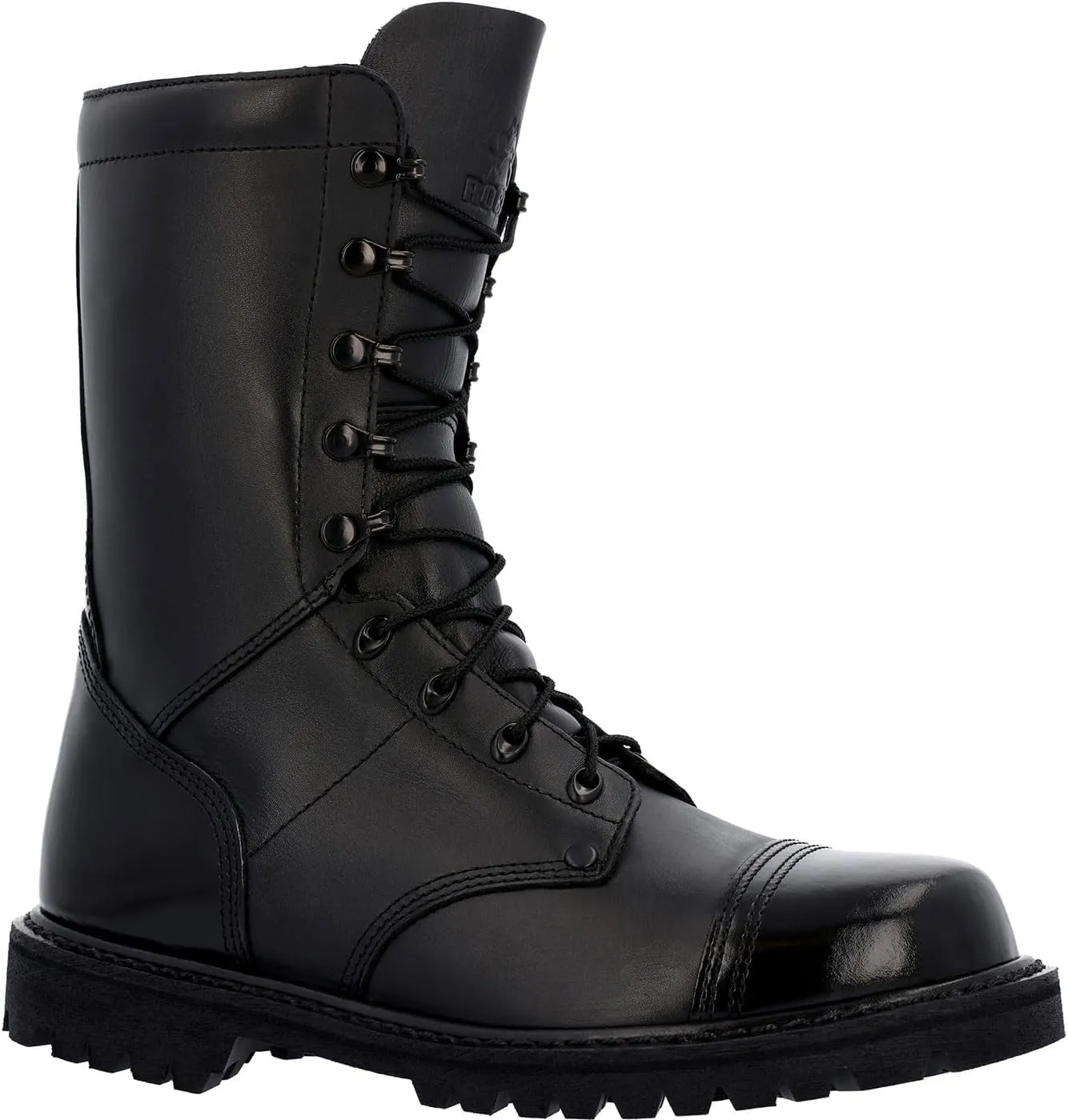 ROCKY Lace Up Jump Boot, Black, Size 13(M)