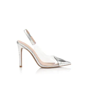 Romy Slingback Heel - Silver