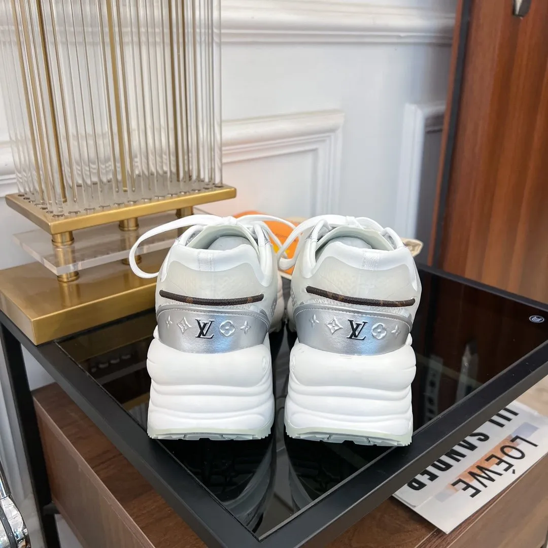 RUN Great price SNEAKER WHITE Vuitton Popular choice Louis 55