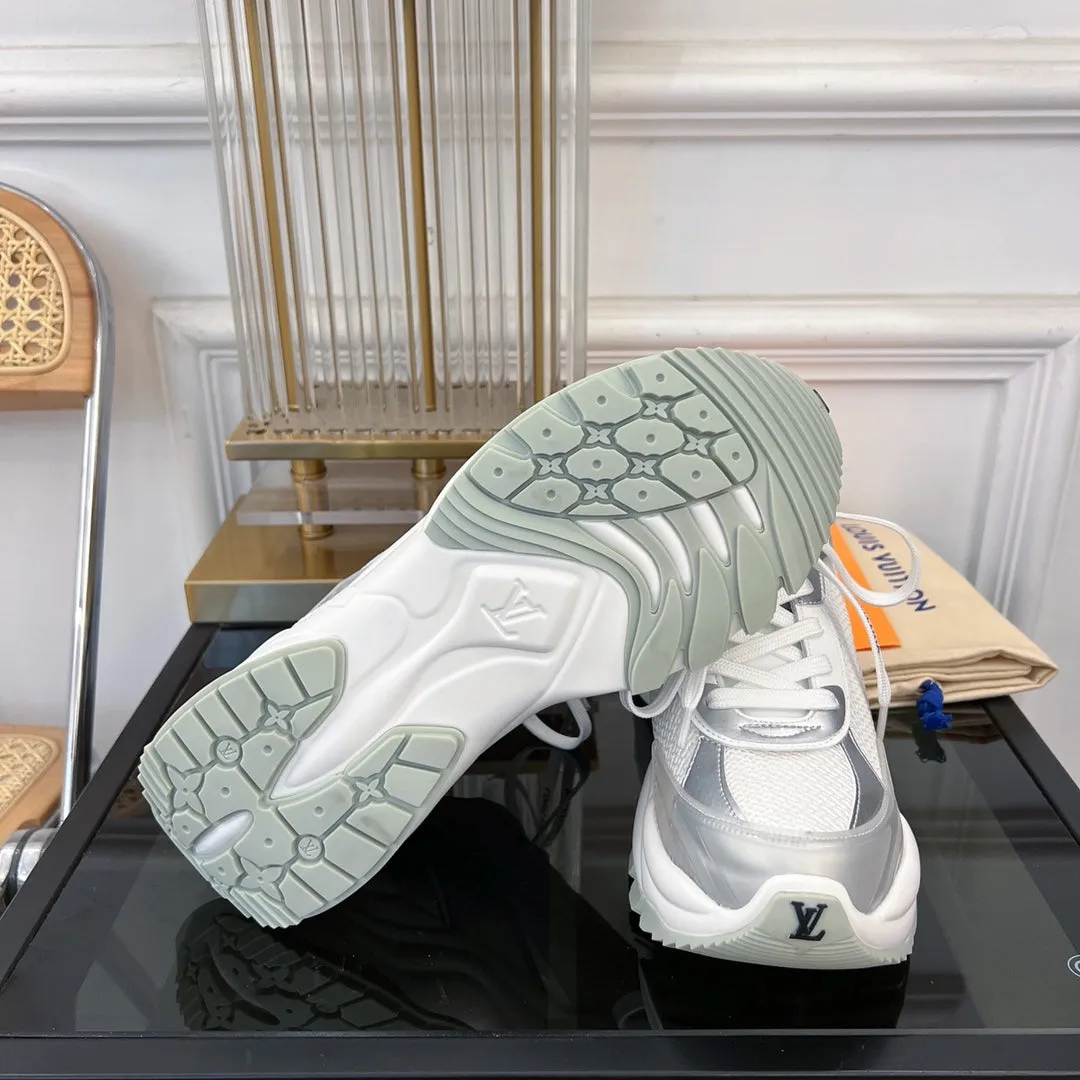 RUN Great price SNEAKER WHITE Vuitton Popular choice Louis 55
