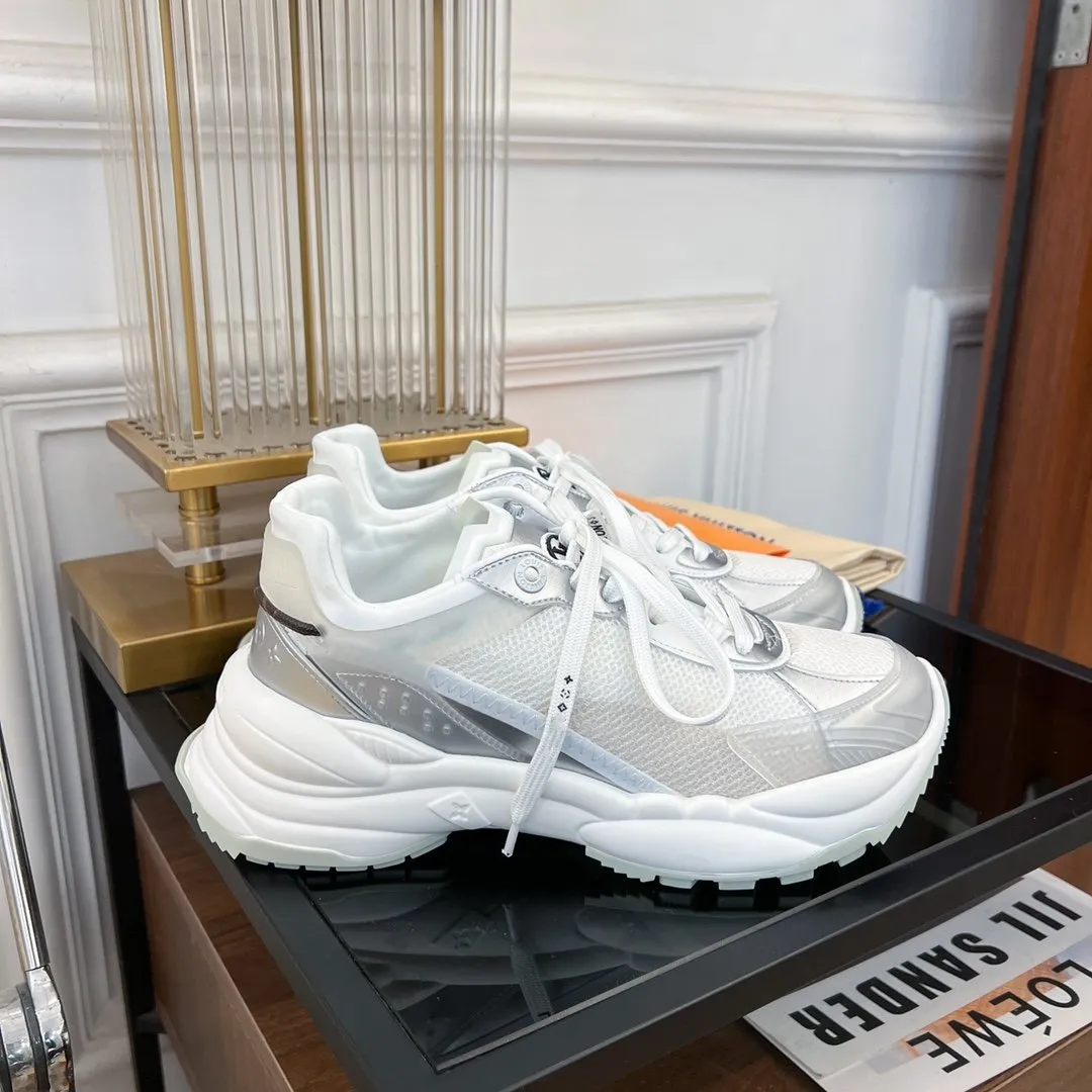 RUN Great price SNEAKER WHITE Vuitton Popular choice Louis 55