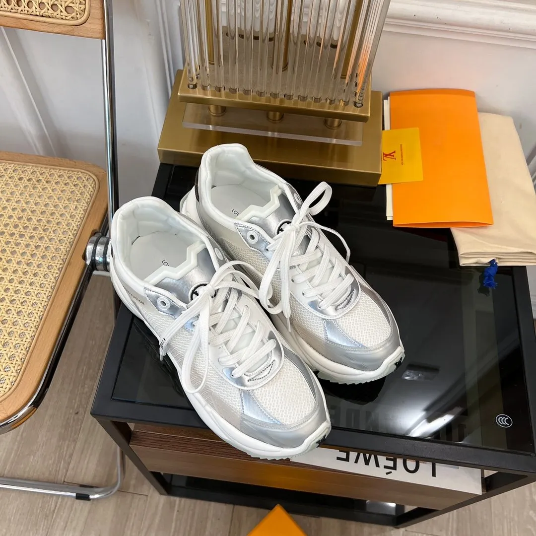 RUN Great price SNEAKER WHITE Vuitton Popular choice Louis 55