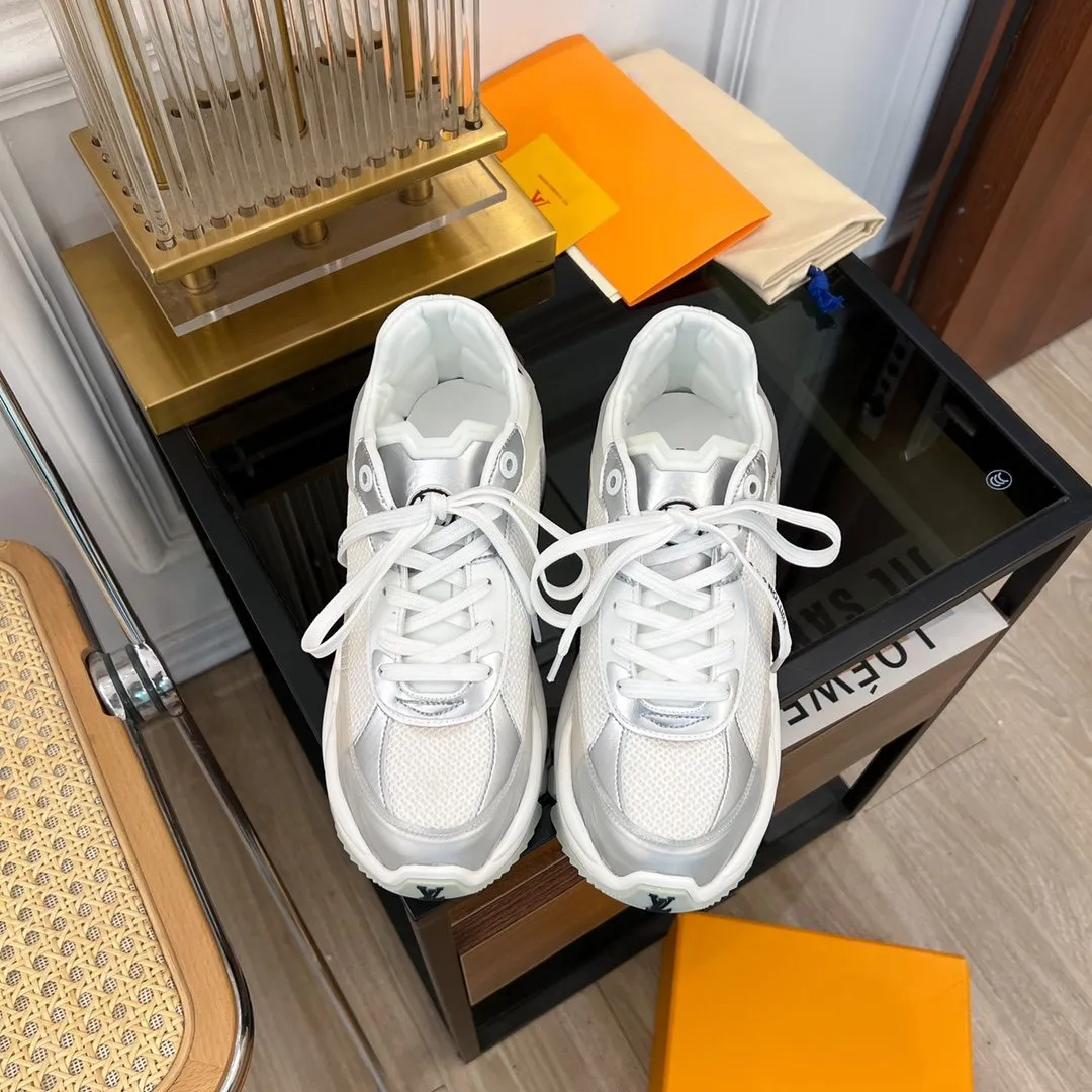 RUN Great price SNEAKER WHITE Vuitton Popular choice Louis 55