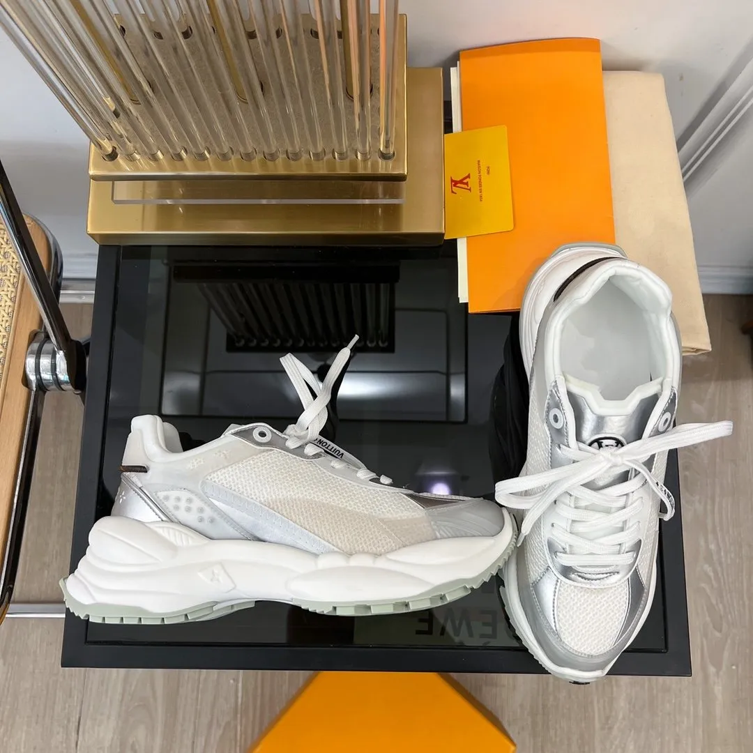 RUN Great price SNEAKER WHITE Vuitton Popular choice Louis 55