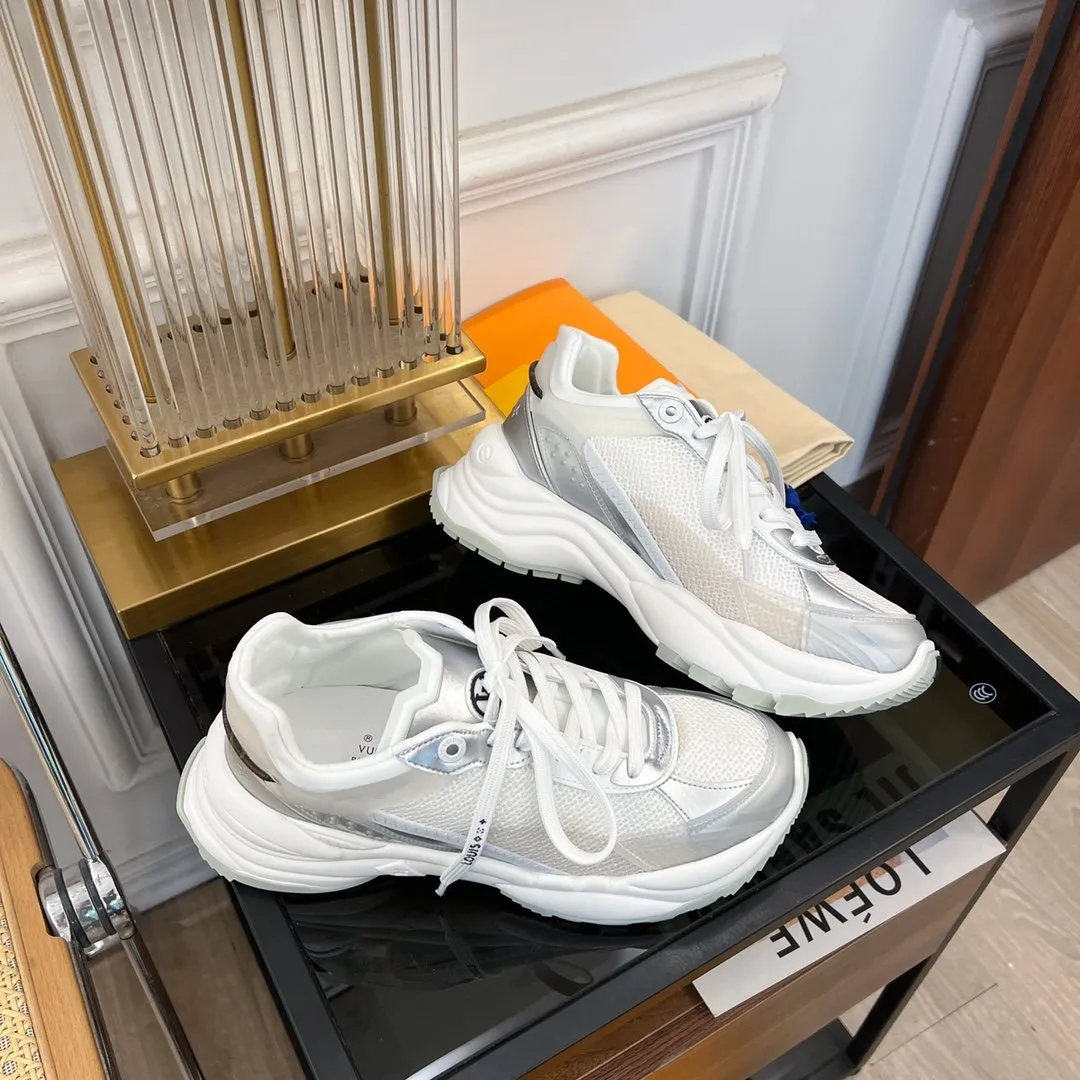RUN Great price SNEAKER WHITE Vuitton Popular choice Louis 55
