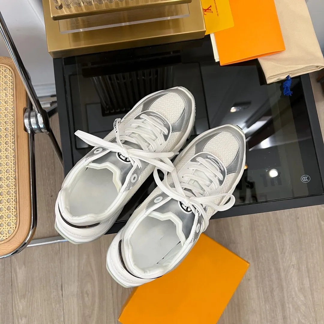 RUN Great price SNEAKER WHITE Vuitton Popular choice Louis 55