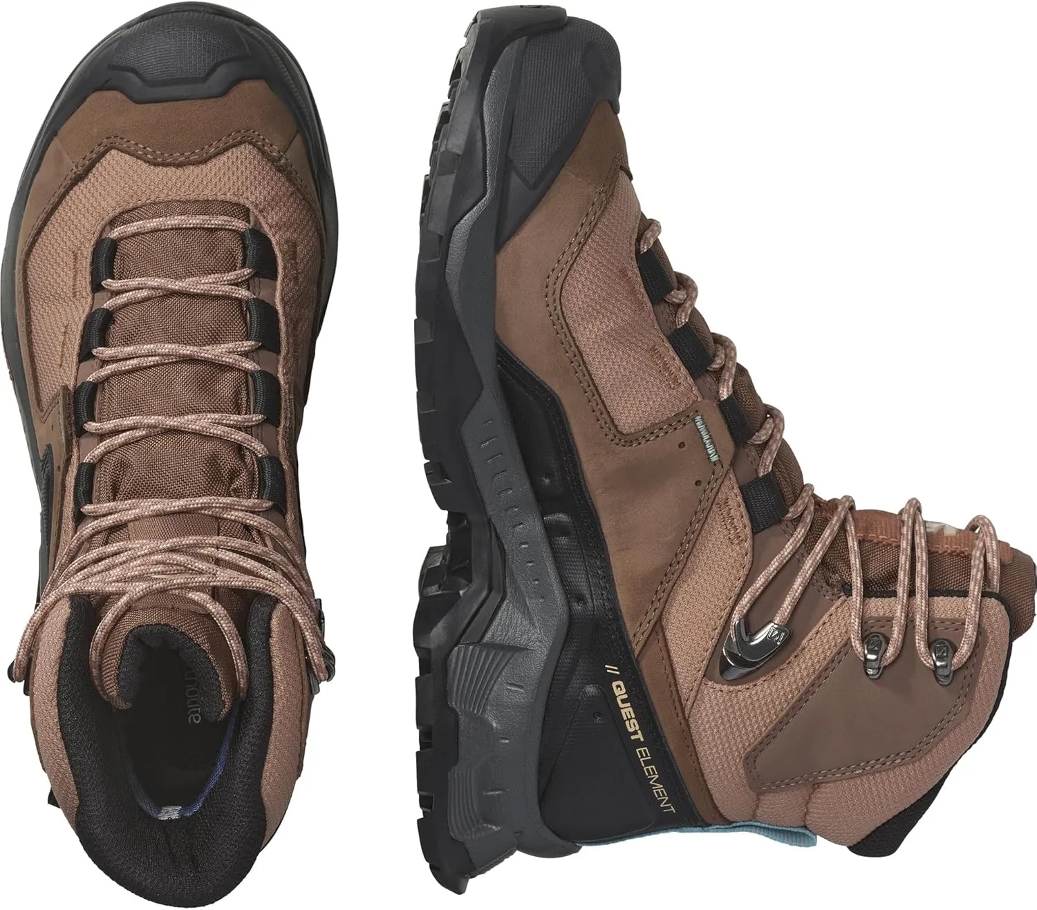 Salomon Women’s Quest Element Gore-Tex, Waterproof Neutral Leather Hiking Boots