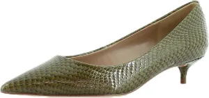 Sam Edelman Franci Women's Heels Olive Snake Print Size 6 M
