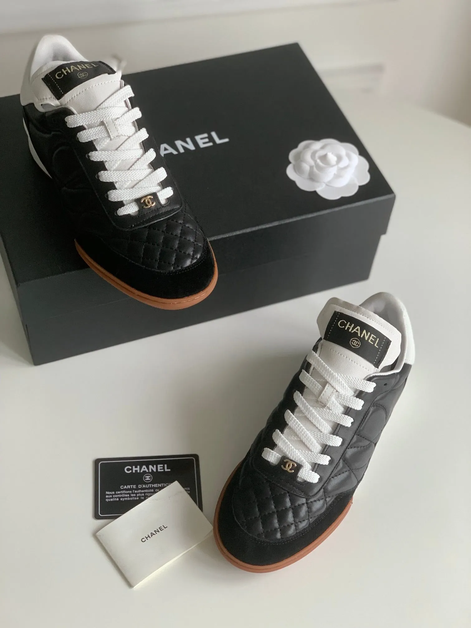 Sneaker Lambskin 143546 Reliable performance CHANEL Quilted In Eye-catching Black
