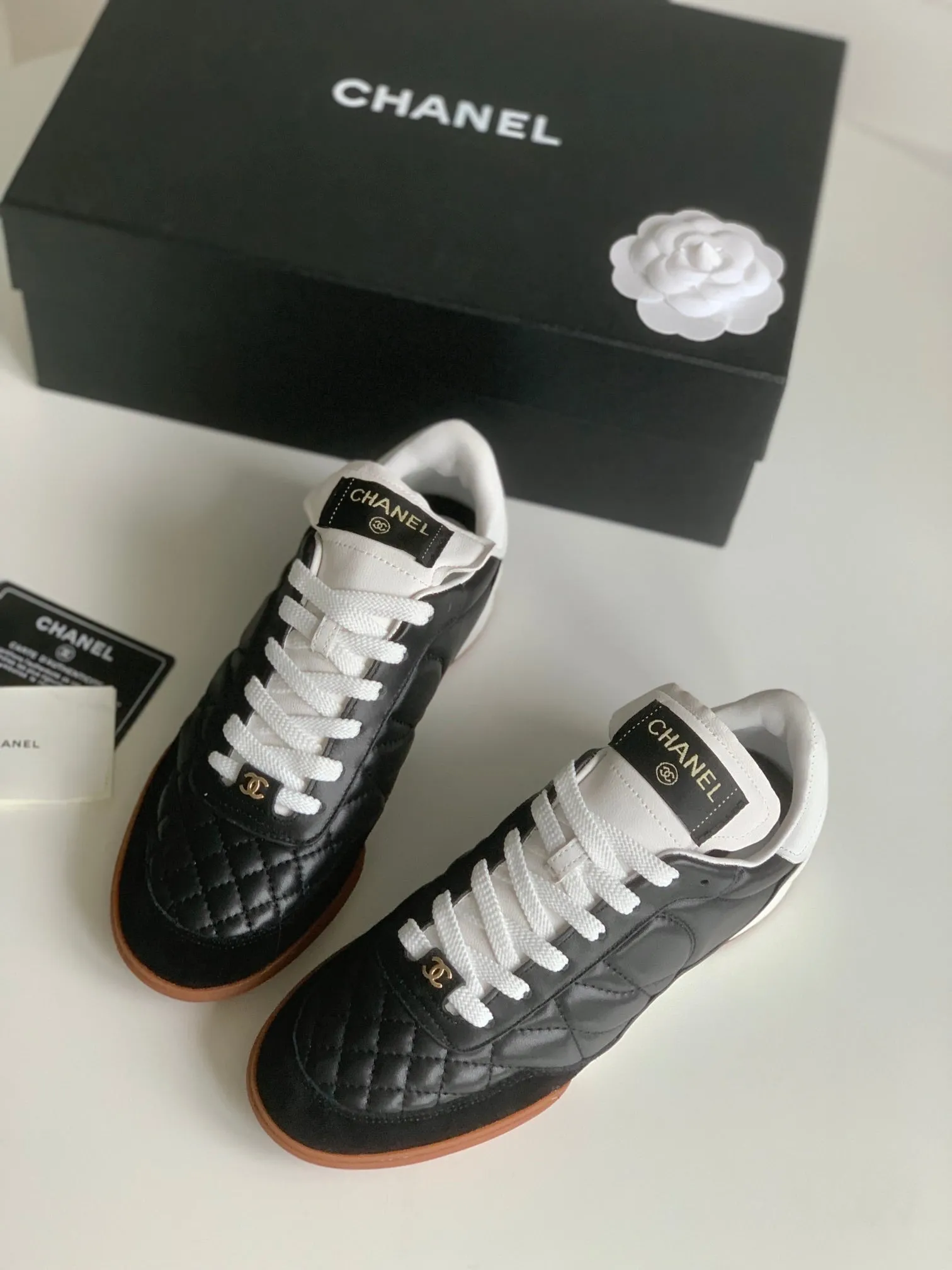 Sneaker Lambskin 143546 Reliable performance CHANEL Quilted In Eye-catching Black