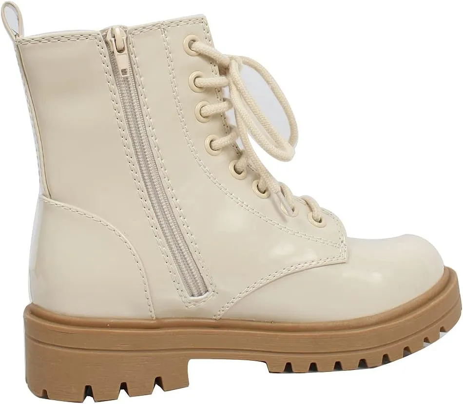 Soda Women's Combat Lace Up Ankle Boot