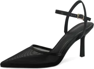SOVANYOU Women's Pumps Closed Pointed Toe Heels for Women Ankle Strap Sexy Stiletto High Heels Wedding Party Dress Shoes
