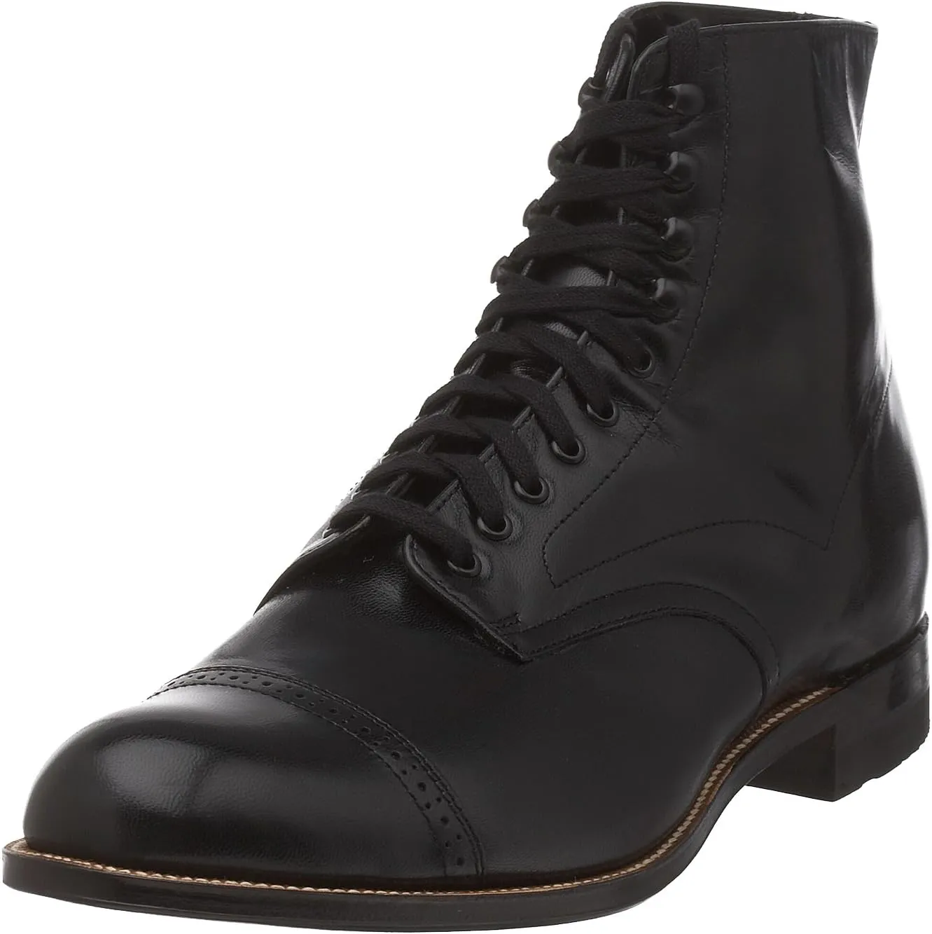 Stacy Adams Men's Madison Cap Toe Boot,Black,9.5 EE