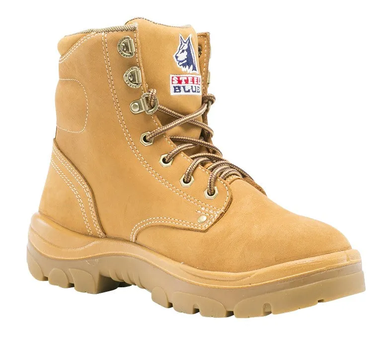 Steel Blue Argyle Lace Up Safety Boot 312102