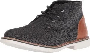 Steve Madden Boy's BTEMPLER Chukka Boot, Black, 3 M US Little Kid