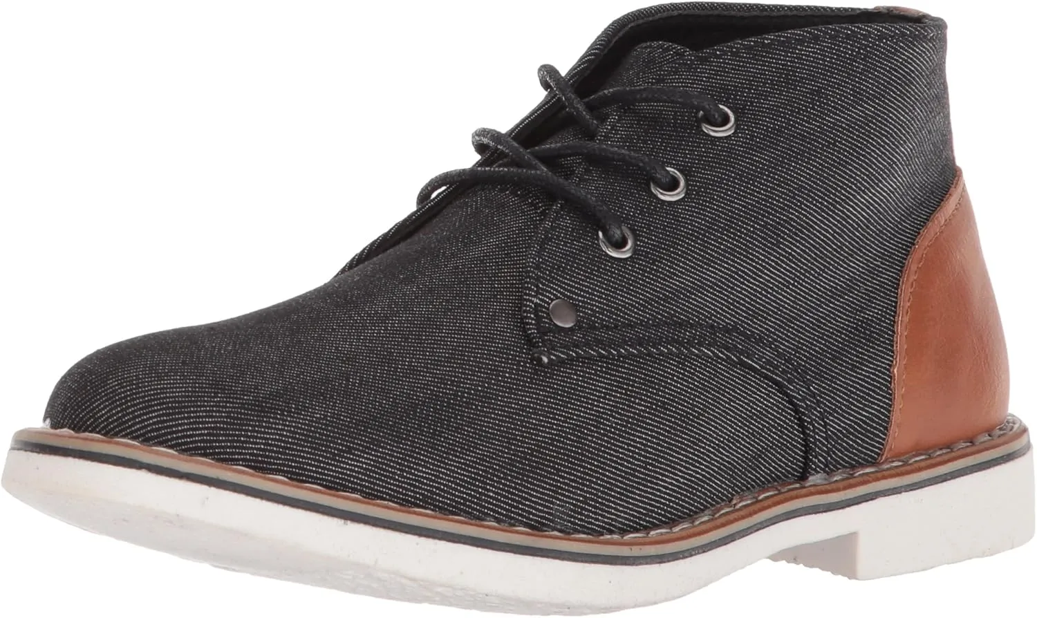 Steve Madden Boy's BTEMPLER Chukka Boot, Black, 3 M US Little Kid